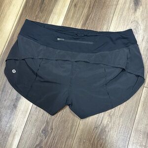 lululemon athletica Black Speed Up Shorts 10